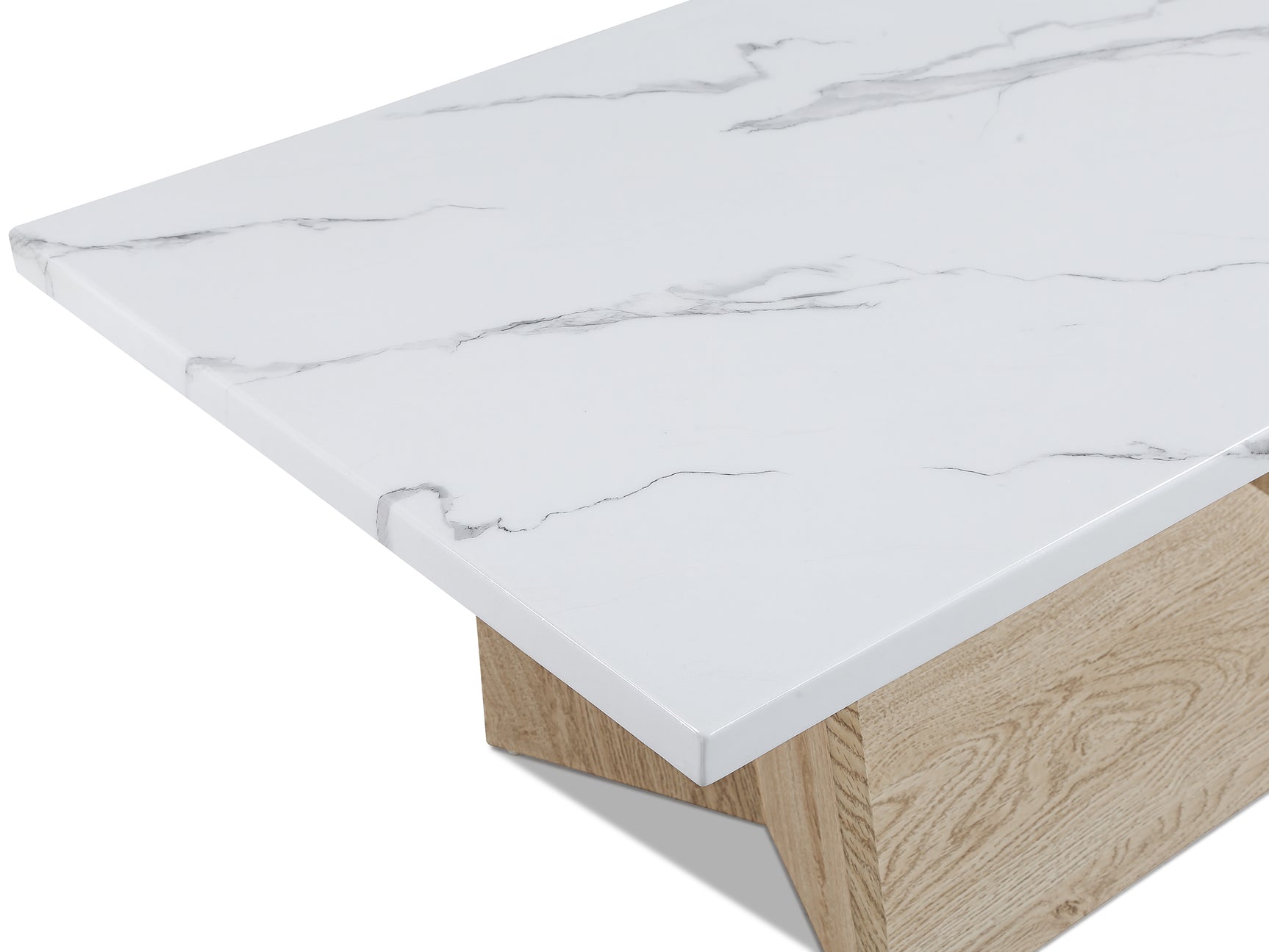End tables from Adea white oak coffee table set