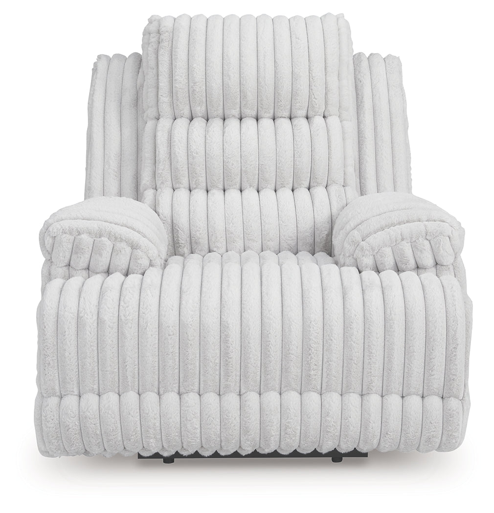 Head-on front view of Rhines Falls Alloy Power Recliner