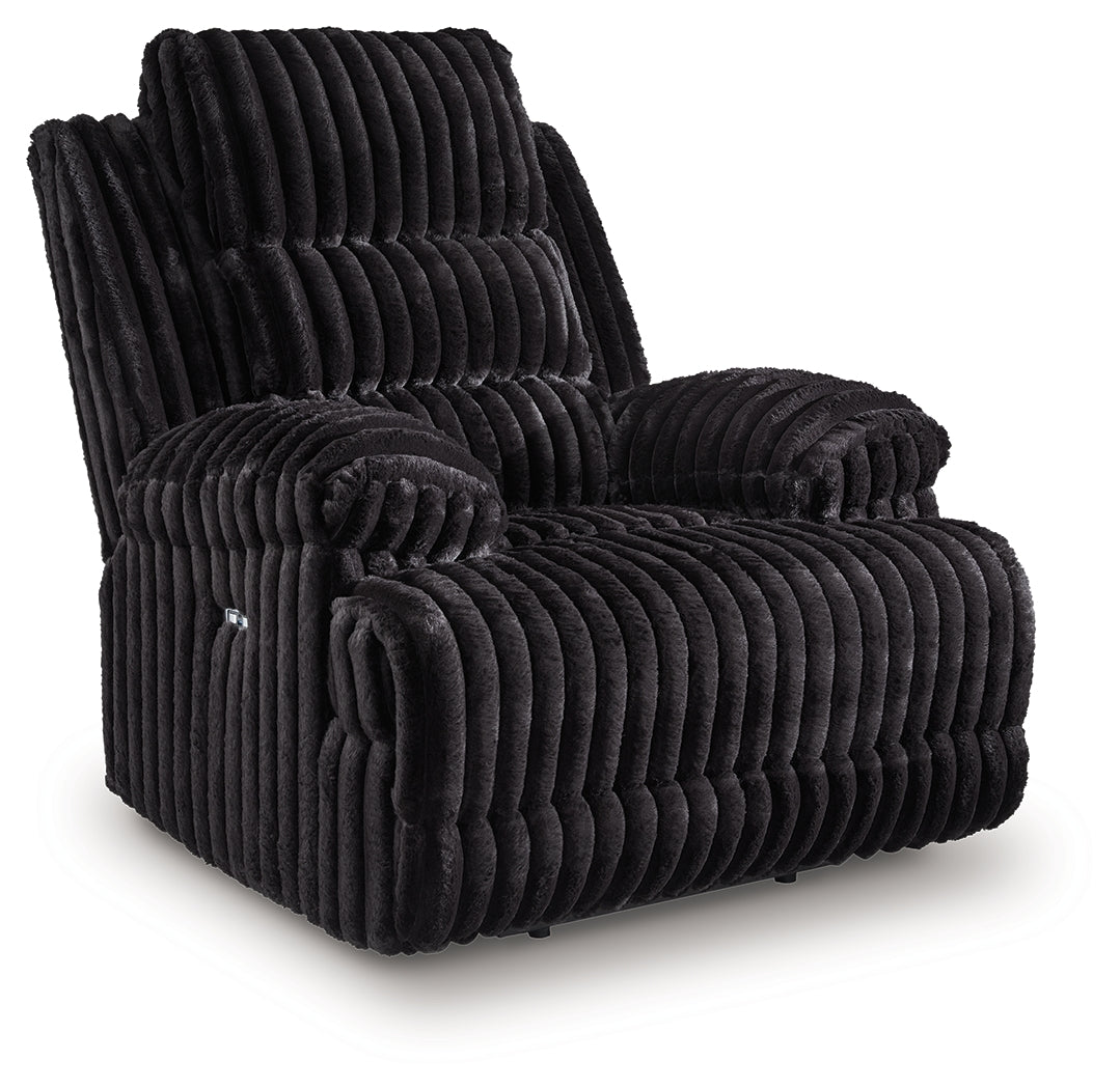 Rhine Falls Onyx Power Recliner side view