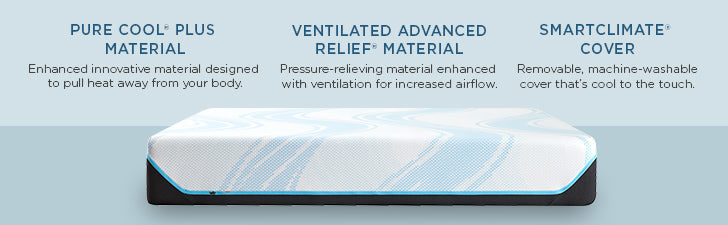Tempur-Pedic® TEMPUR-ProBreeze® Medium Hybrid Mattress