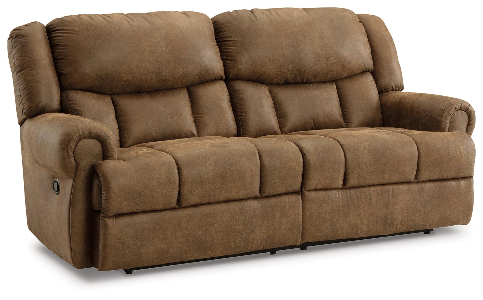 Boothbay Auburn Reclining Sofa reclined position