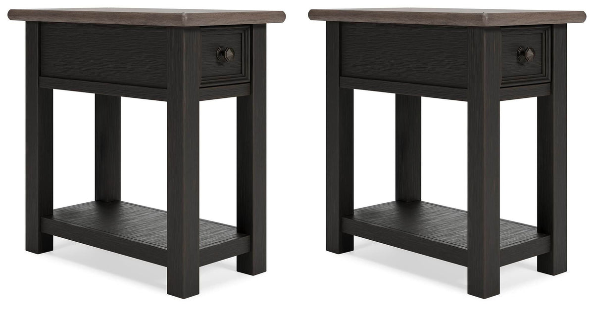 Tyler Grayish Brown/Black Creek 2 End Tables — product image 2