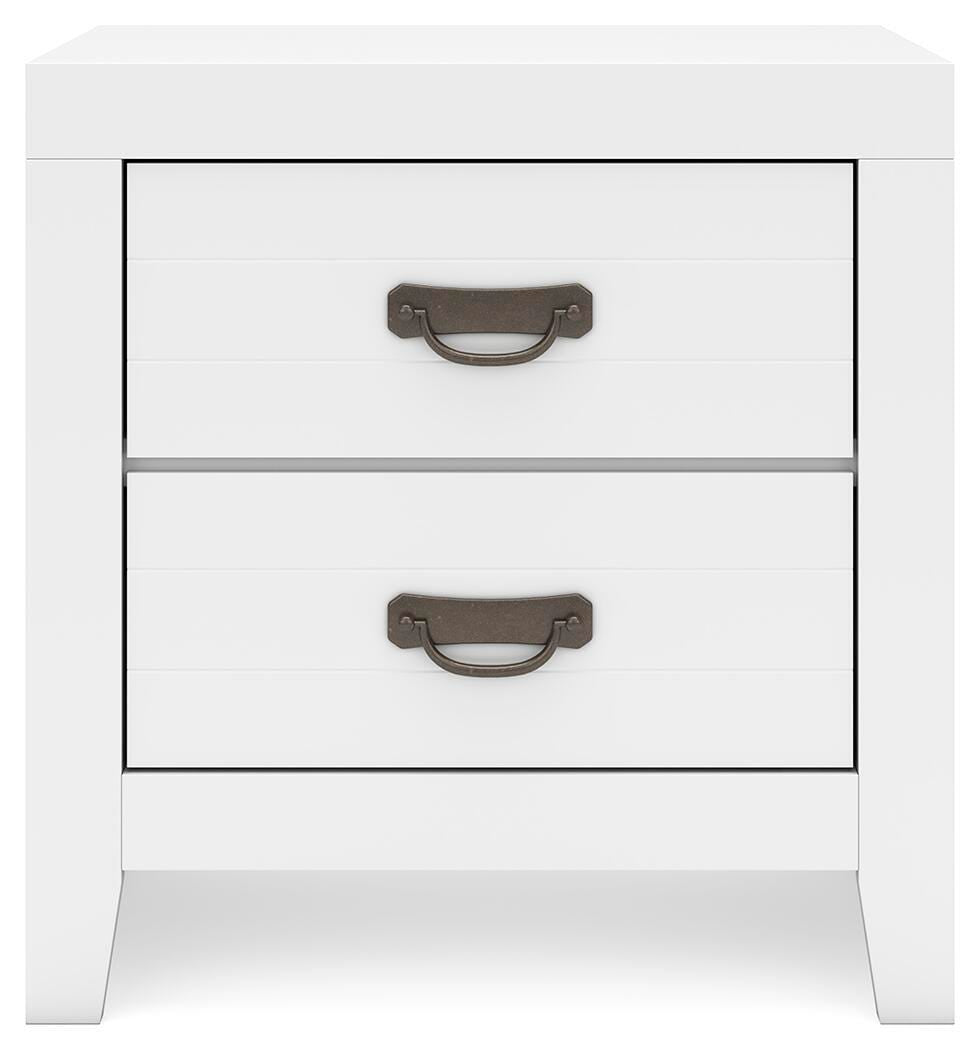 Binterglen White Nightstand — front view