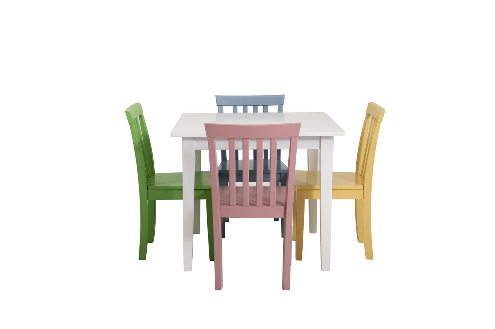 Room setting of Rory Multi-Color Rectangular Kids Dining Set in children's dining area