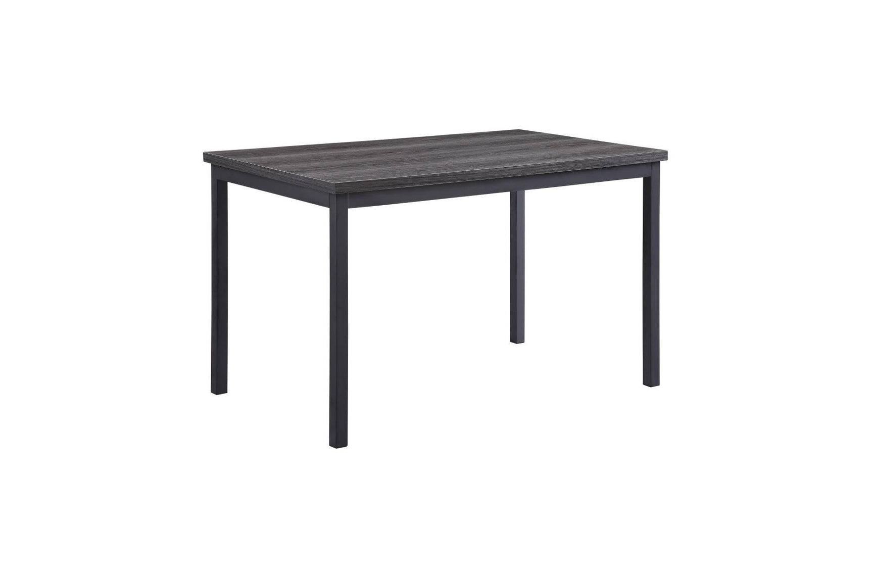 detail view of Tripp Black Hued Faux Leather Dining Room Set dining room furniture