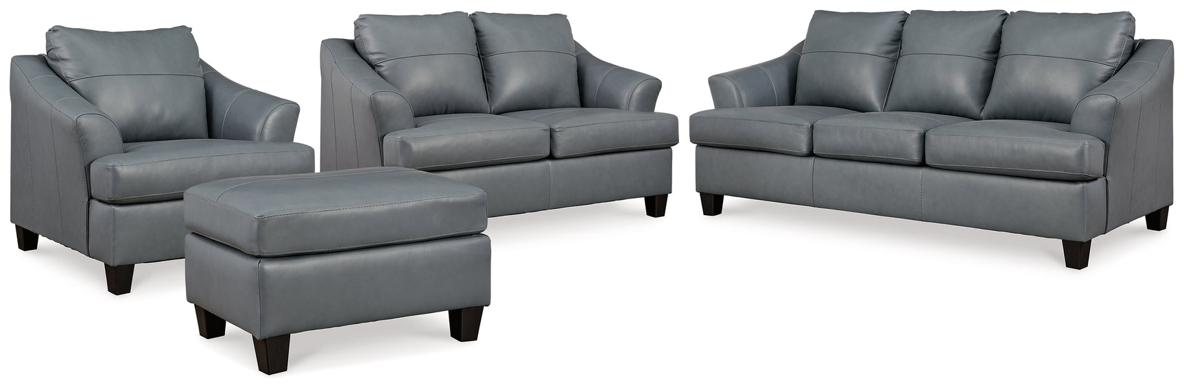 Genoa Steel Sofa, Loveseat, Chair and Ottoman