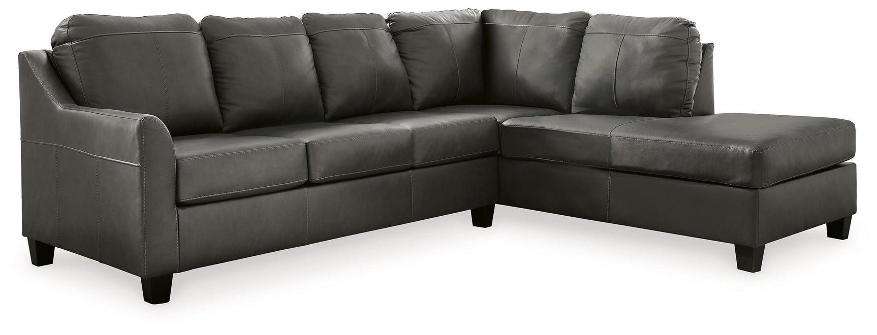 side view of Valderno Fog 2-Piece Sectional With Chaise sectional sofa