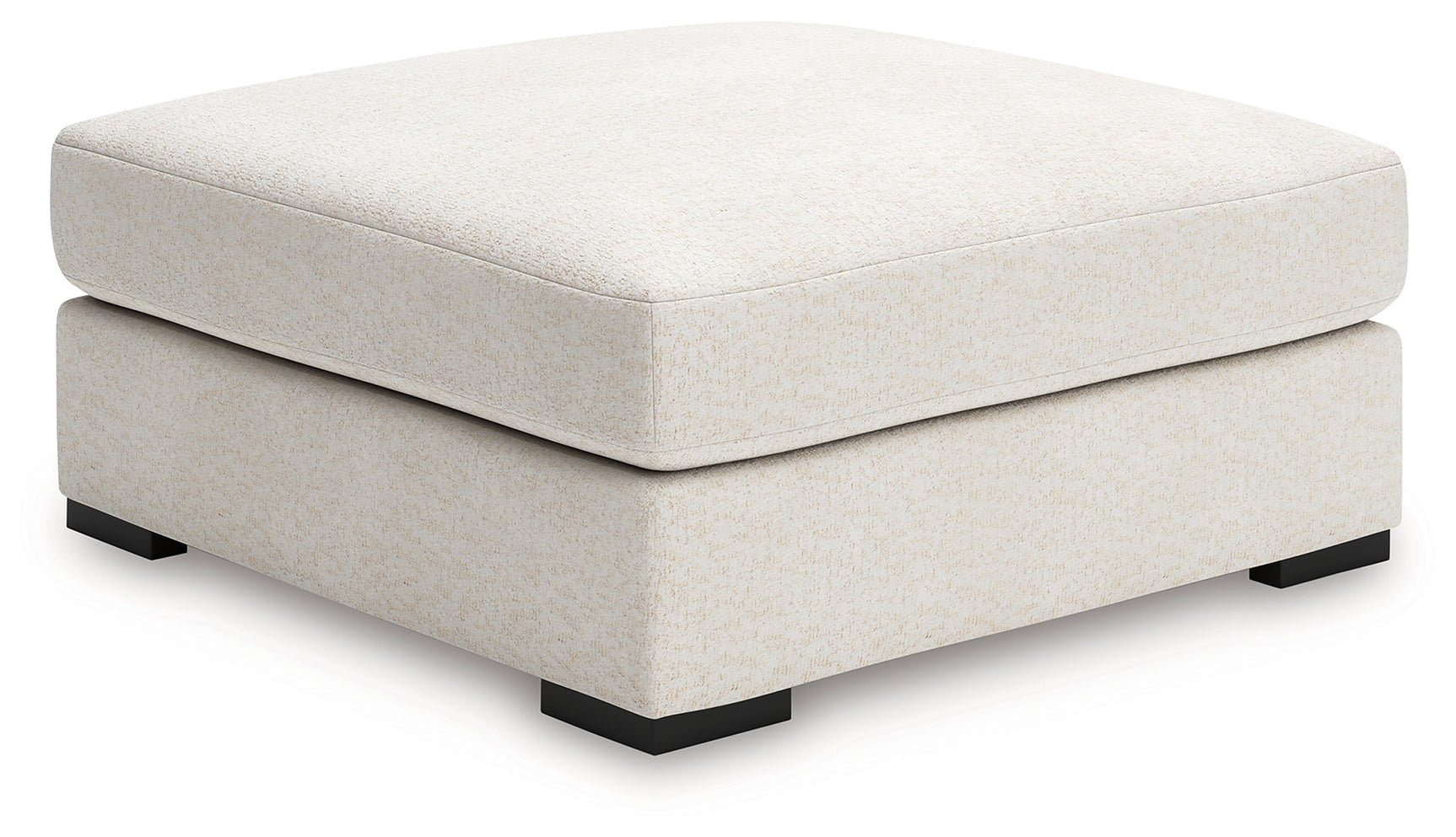 Donelson Creek Ottoman side profile showcasing upholstery and leg detail