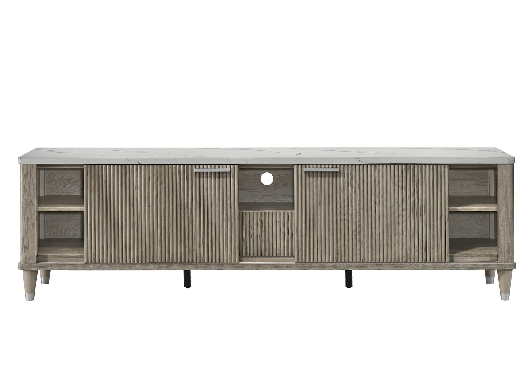 Britany TV Stand in Drift Wood Finish view 4