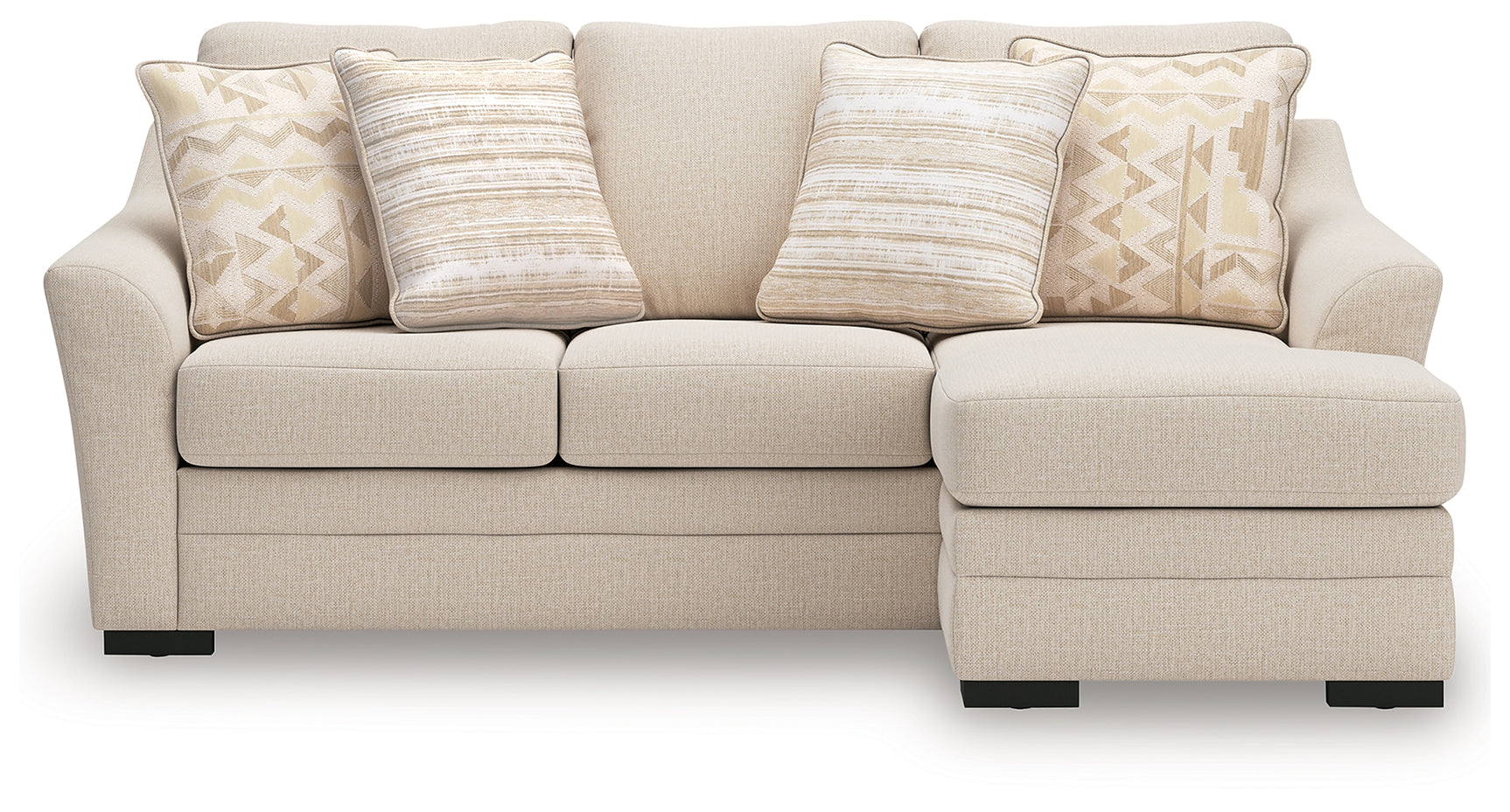 Lango sofa chaise head-on front view