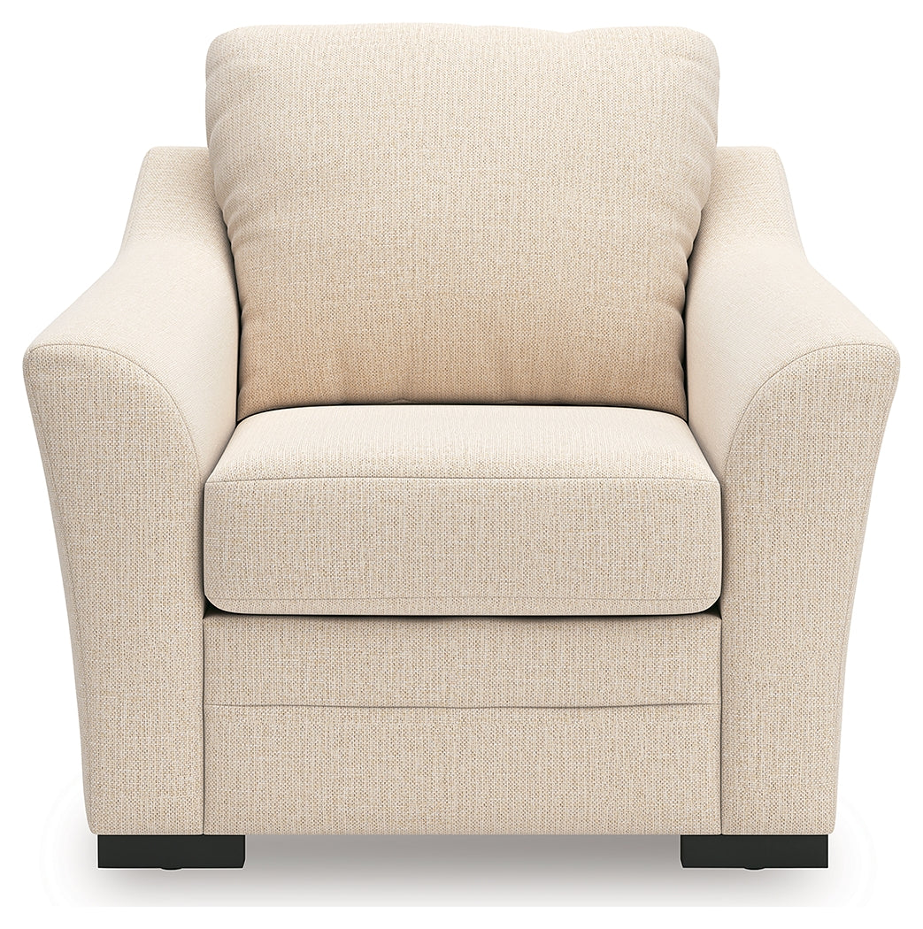 Lango Jute chenille chair head-on view