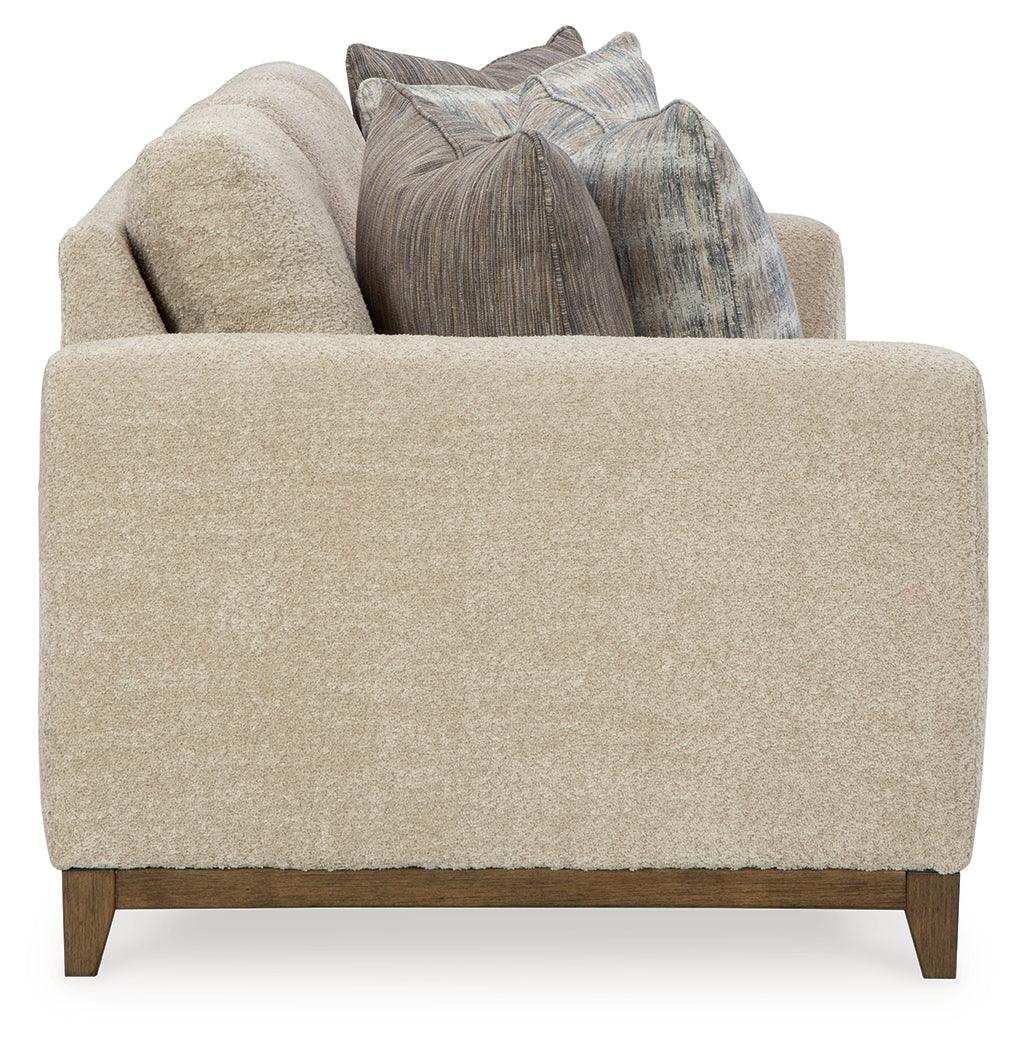 Parklynn Desert Chenille Sofa angled side view