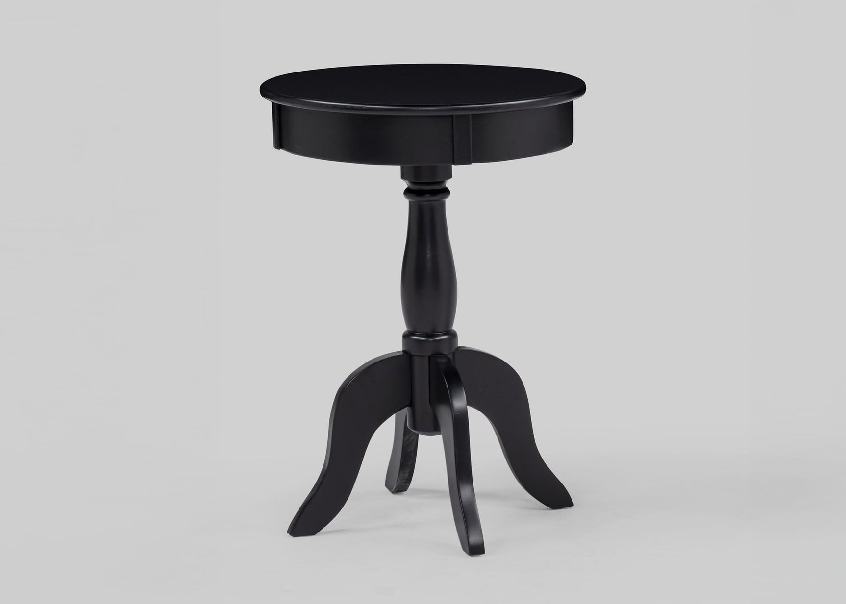 Romy Black Chairside Table from Decor Furniture