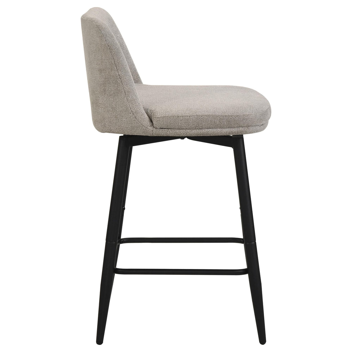 Mellor Slate Brown Fabric Upholstered Swivel Counter Chair Set of 2 — product image 8