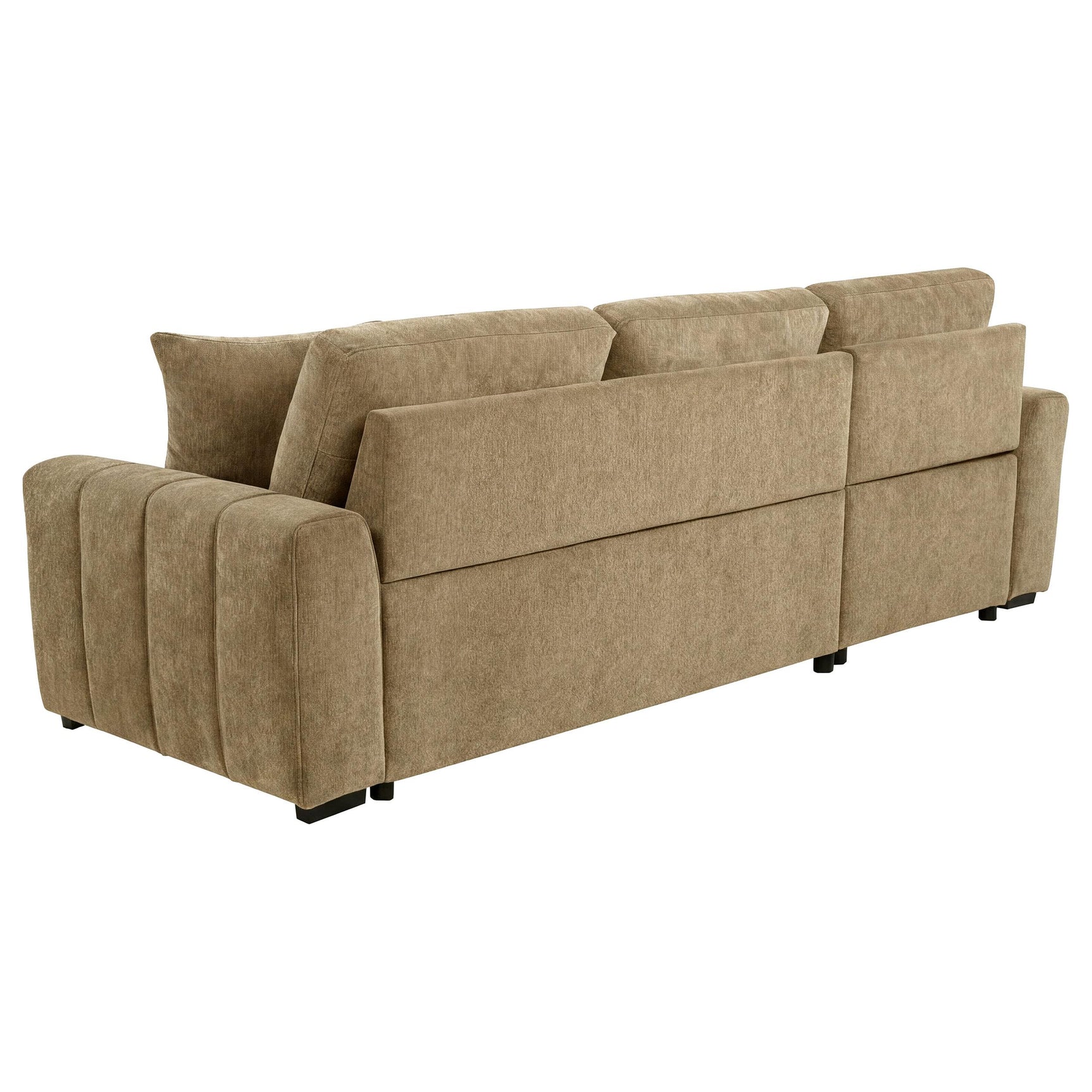 Attached seat cushions with pocket coil construction
