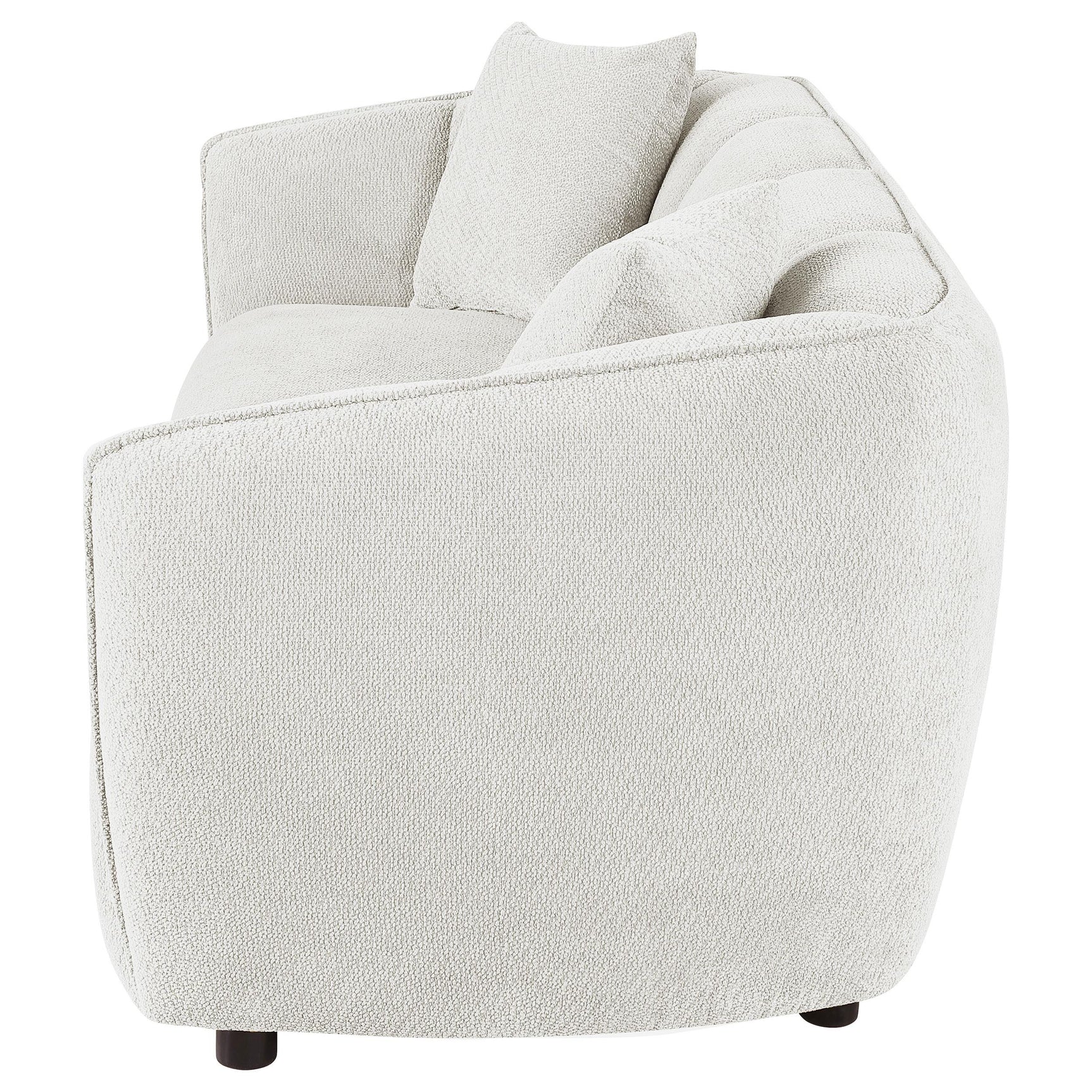 Aleisha Chenille Upholstered Sofa Ivory