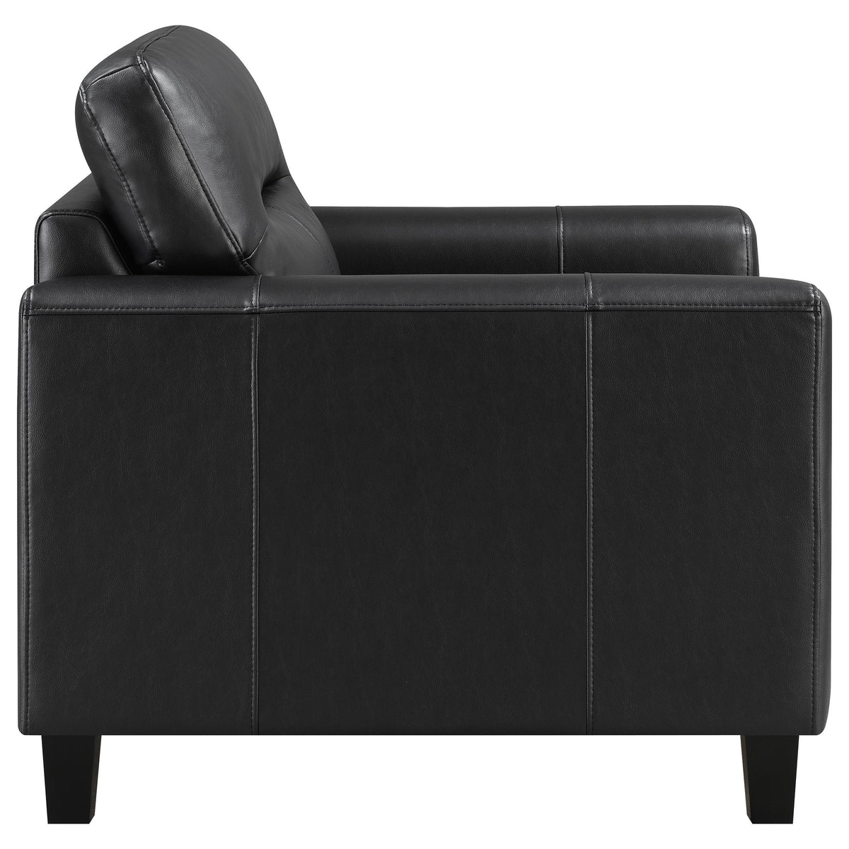 Angled view highlighting subtle tailoring on upholstery