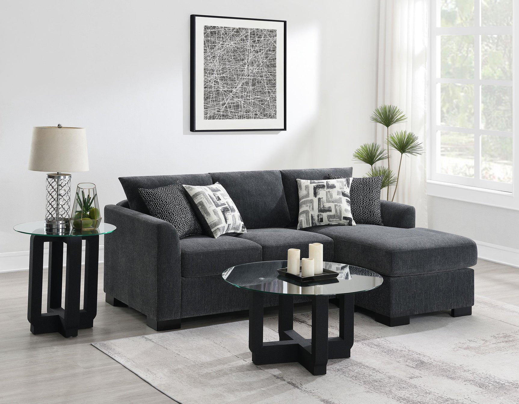 Storey sleeper sectional chaise sofa side angle