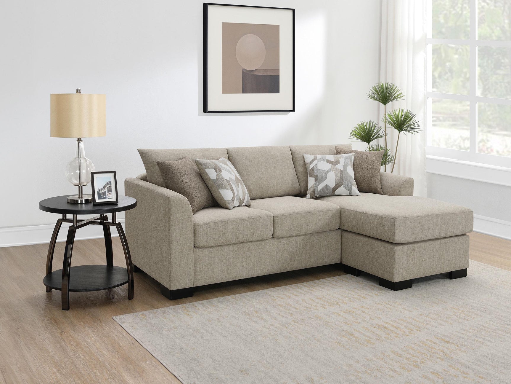 Storey Sleeper Sectional Sofa chaise side angle