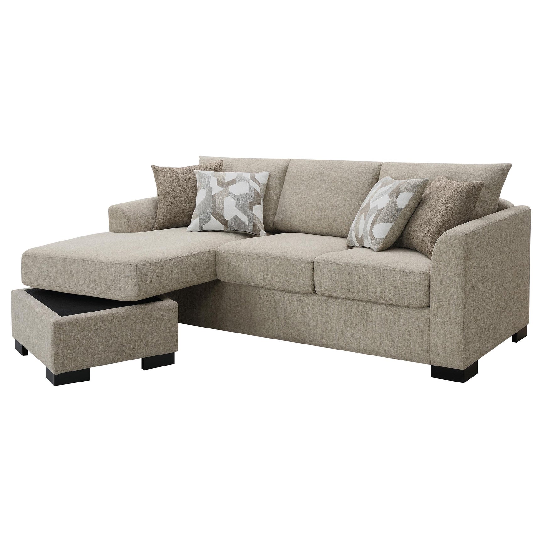 Storey Upholstered Sleeper Sofa armrest detail