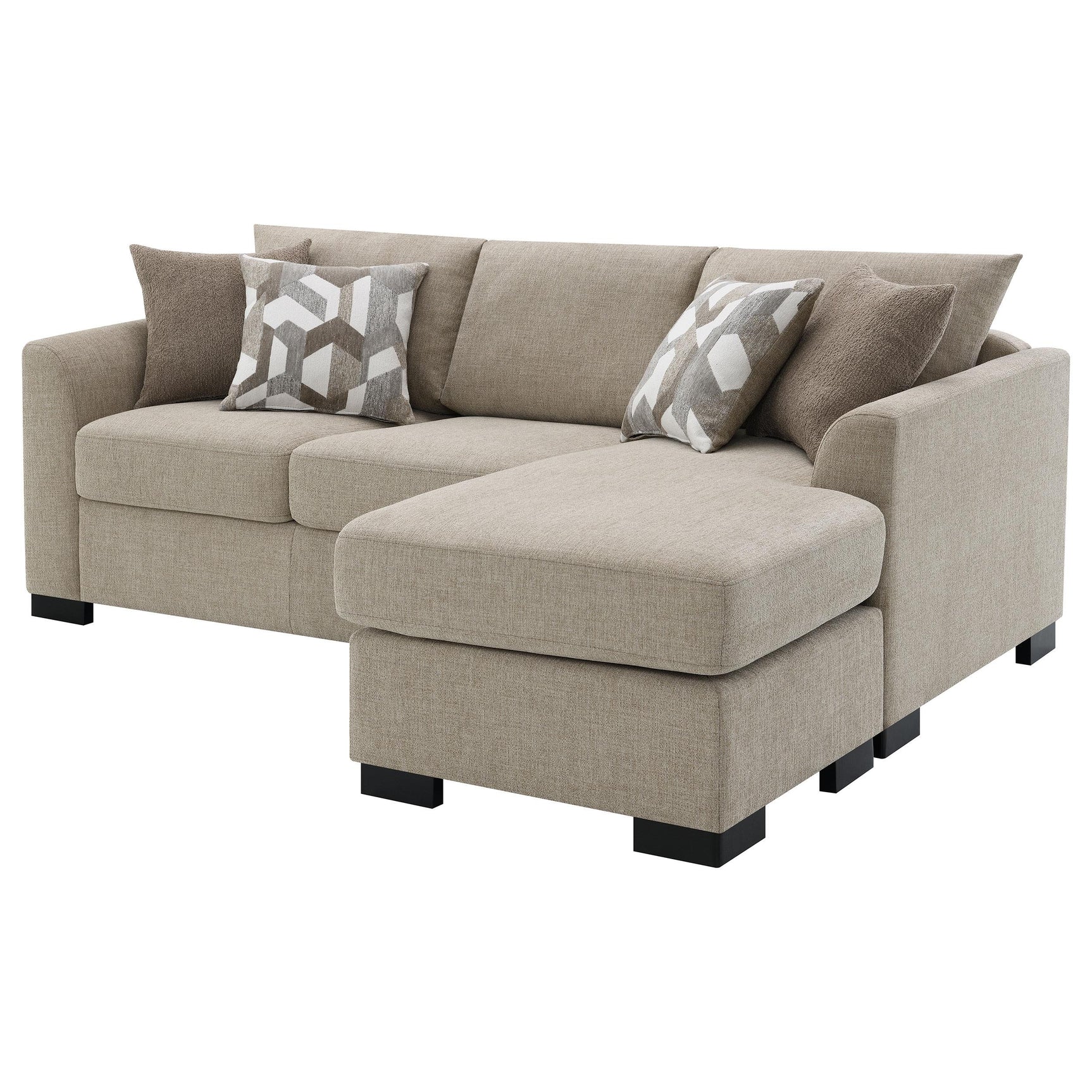 Storey Sleeper Sectional Sofa block feet