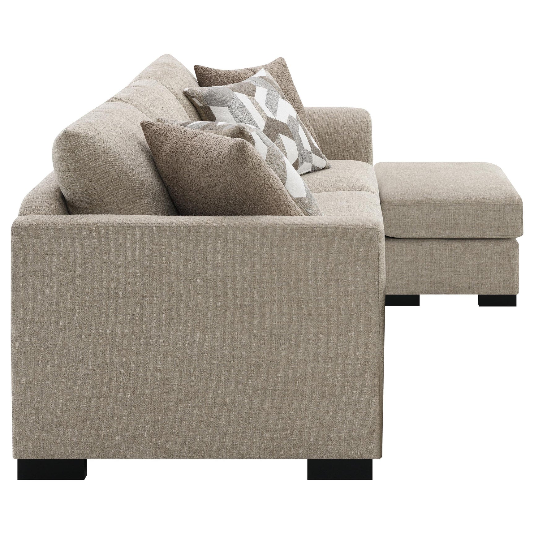 Storey Sleeper Sectional Sofa geometric pillows