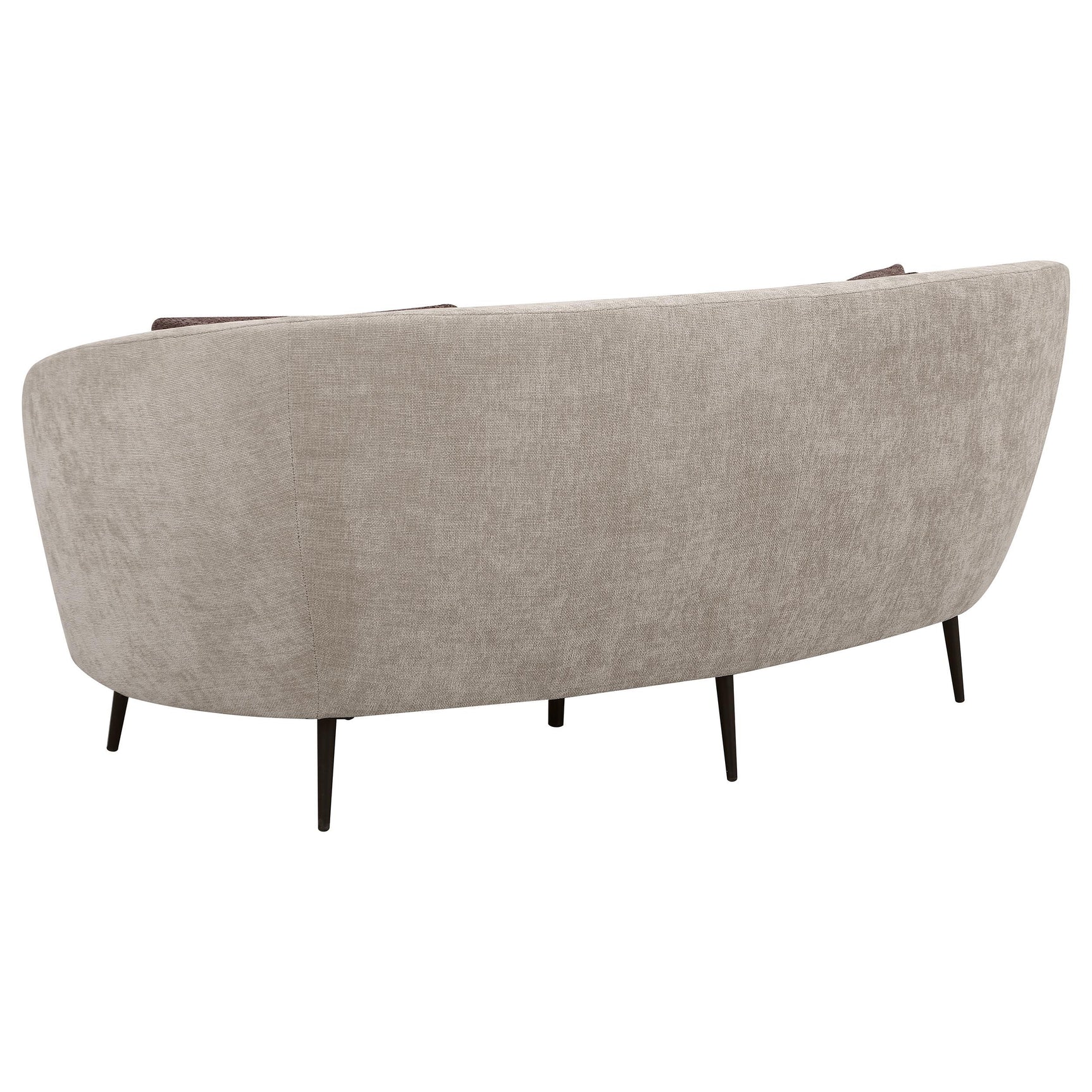 Side view showing legs of Ellorie 3-Piece Curved Sofa