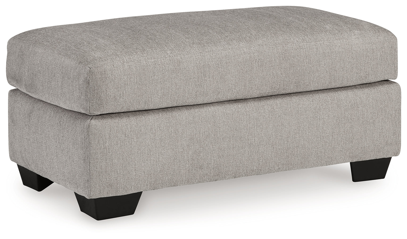 Side view of Avenal Park Flannel Chenille Ottoman