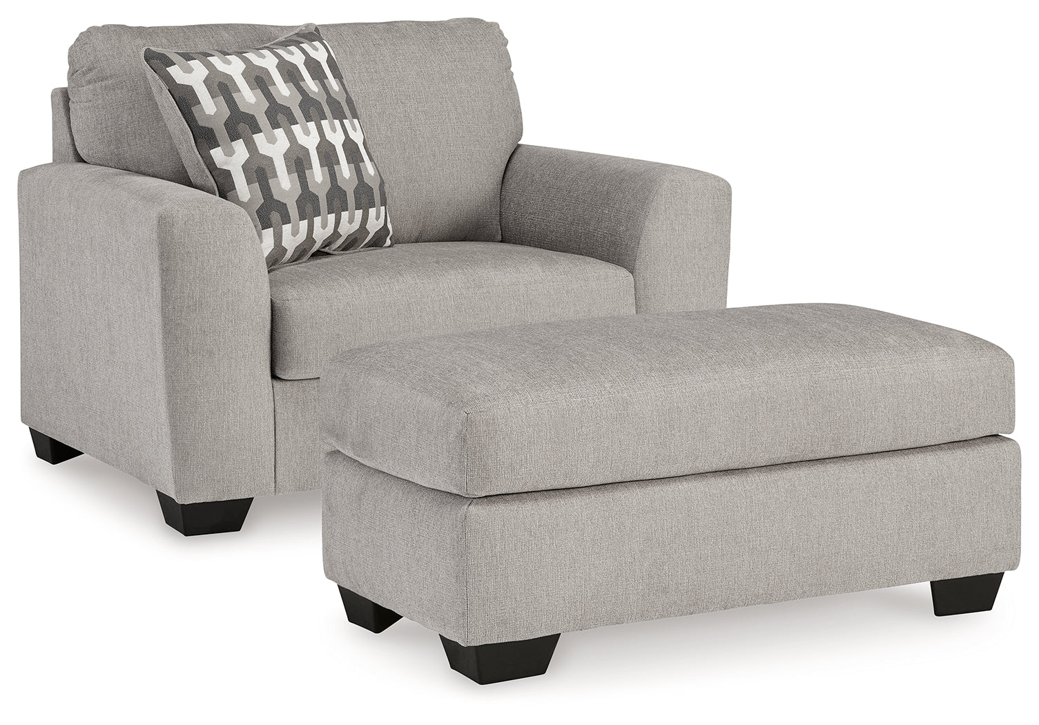 Side view of Avenal Flannel Park Chair