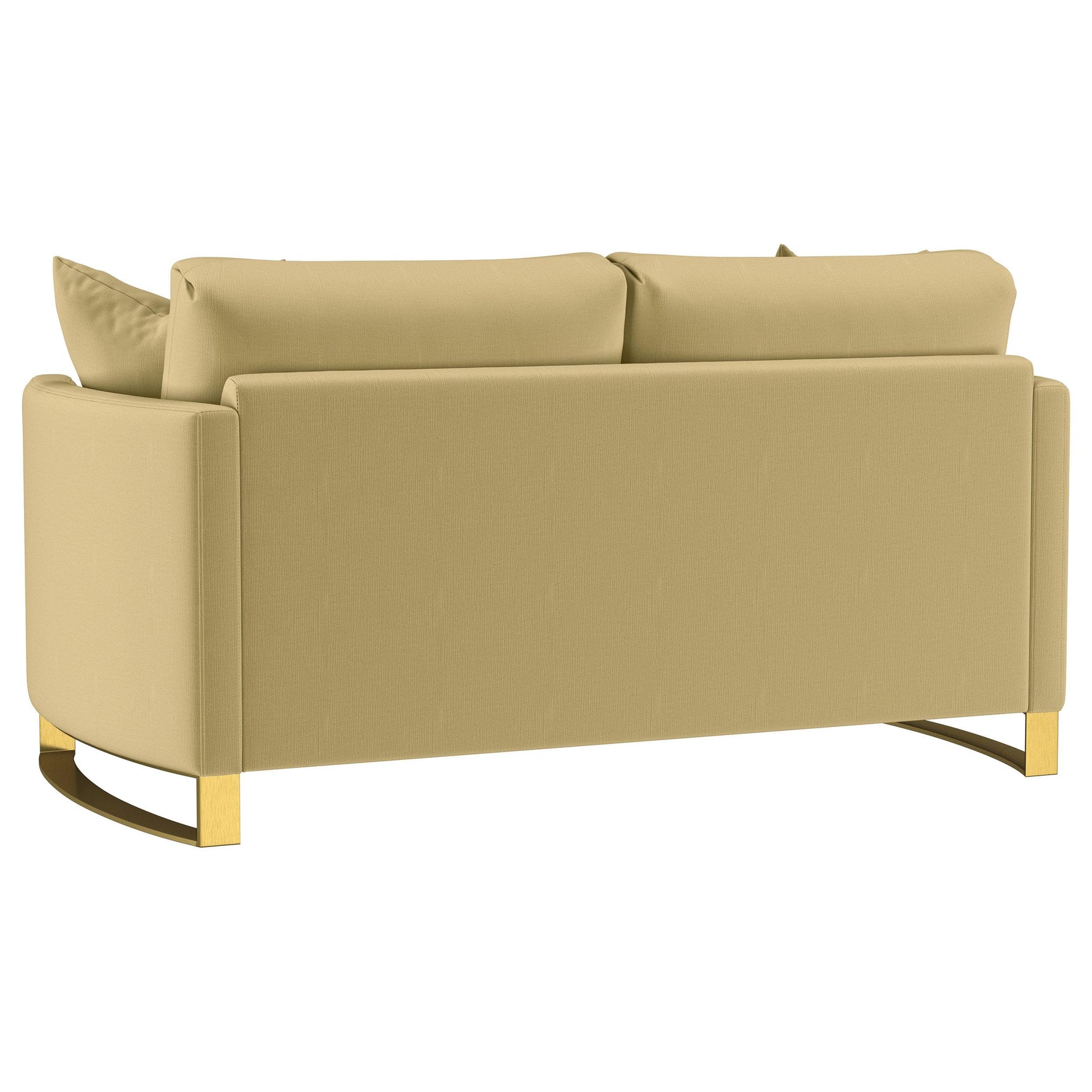 Side angle of Corliss camel set showing armrest