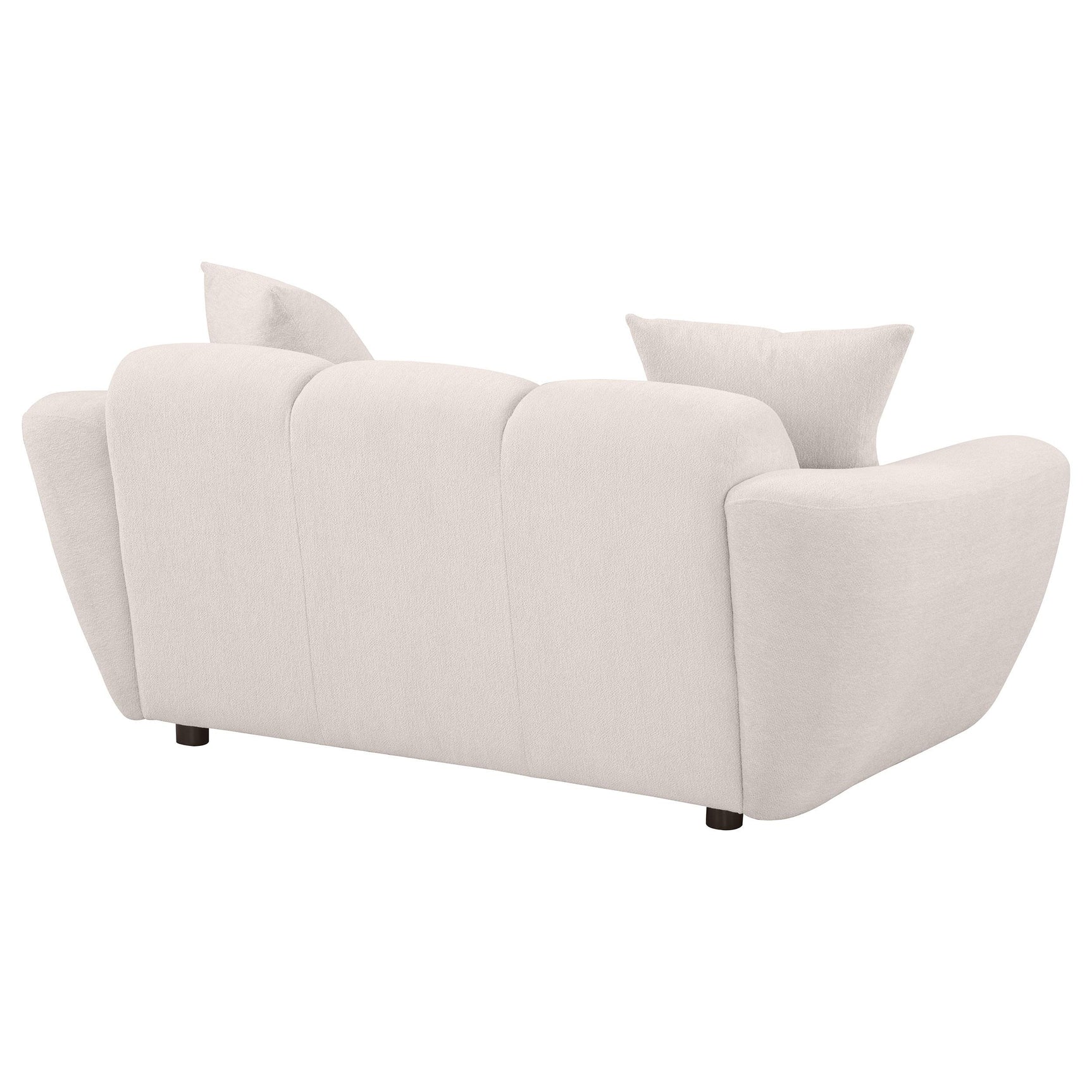 Destino loveseat showing attached seat cushion