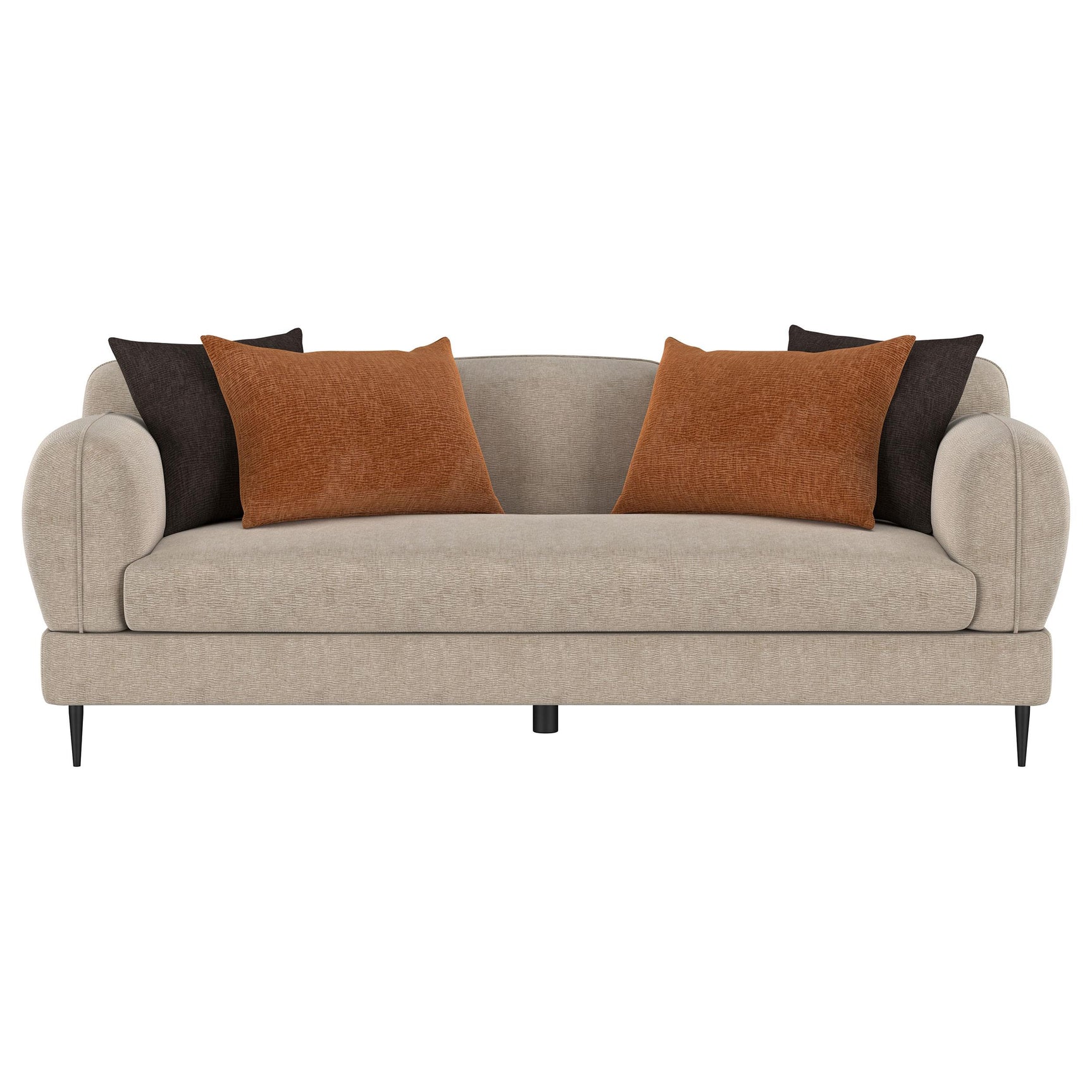 Main view of Jade 2-piece latte sofa and loveseat set