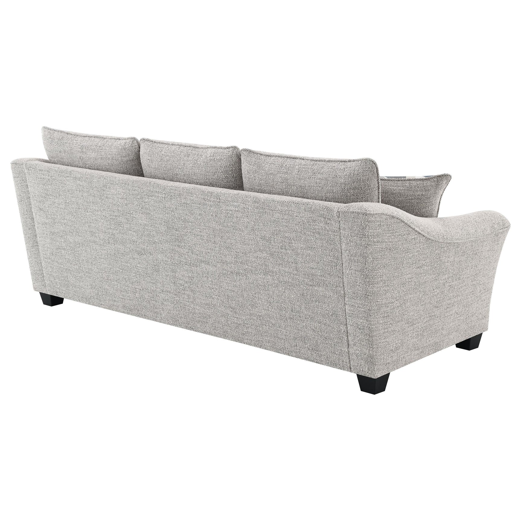 Tomkins Boucle Upholstered Sofa light grey close fabric texture