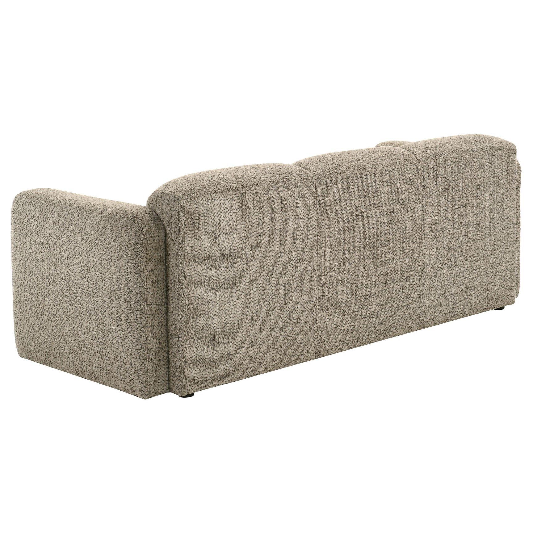 Main view of Dorset loveseat in brown upholstery