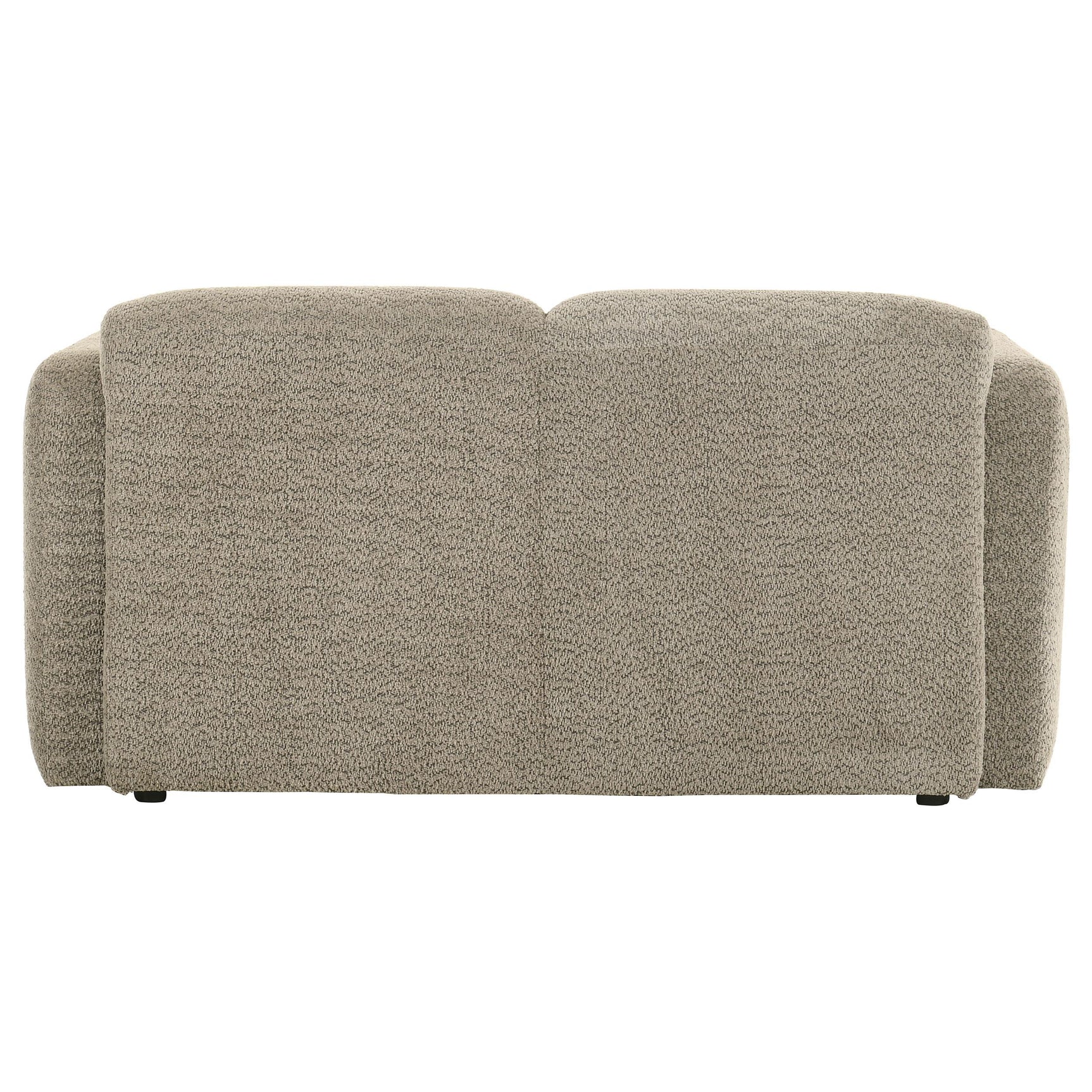 Plastic legs of Dorset brown loveseat