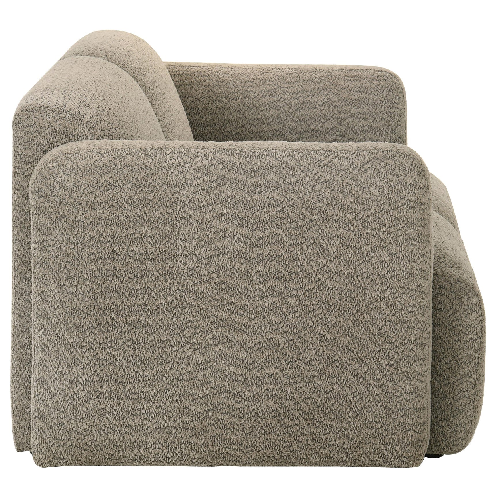 Top view showing seat depth and width of Dorset loveseat