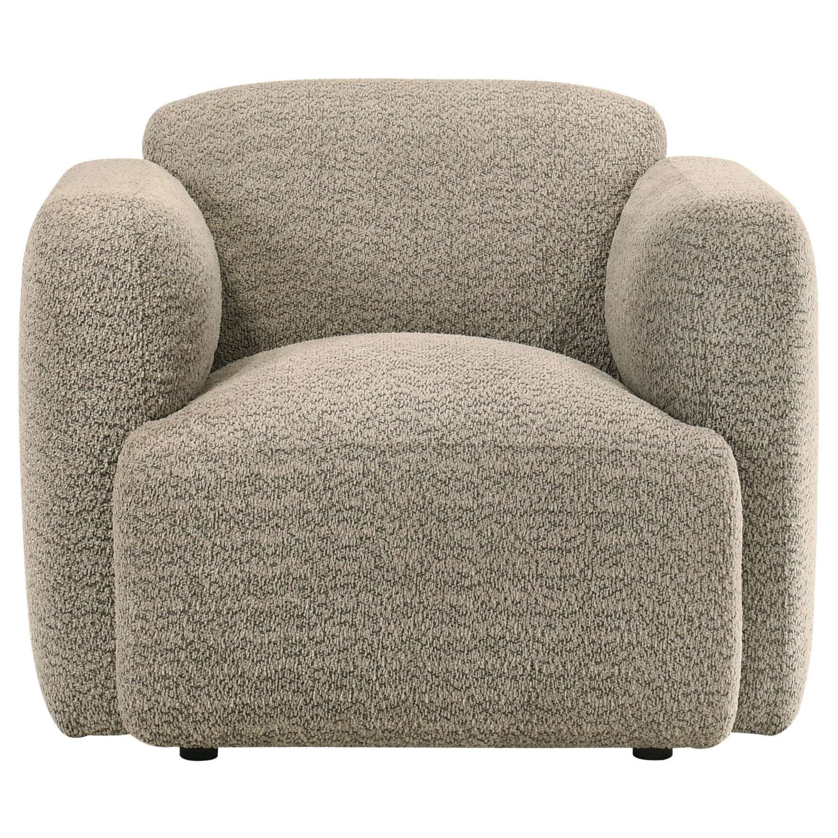 Dorset accent chair side angle showing fabric texture