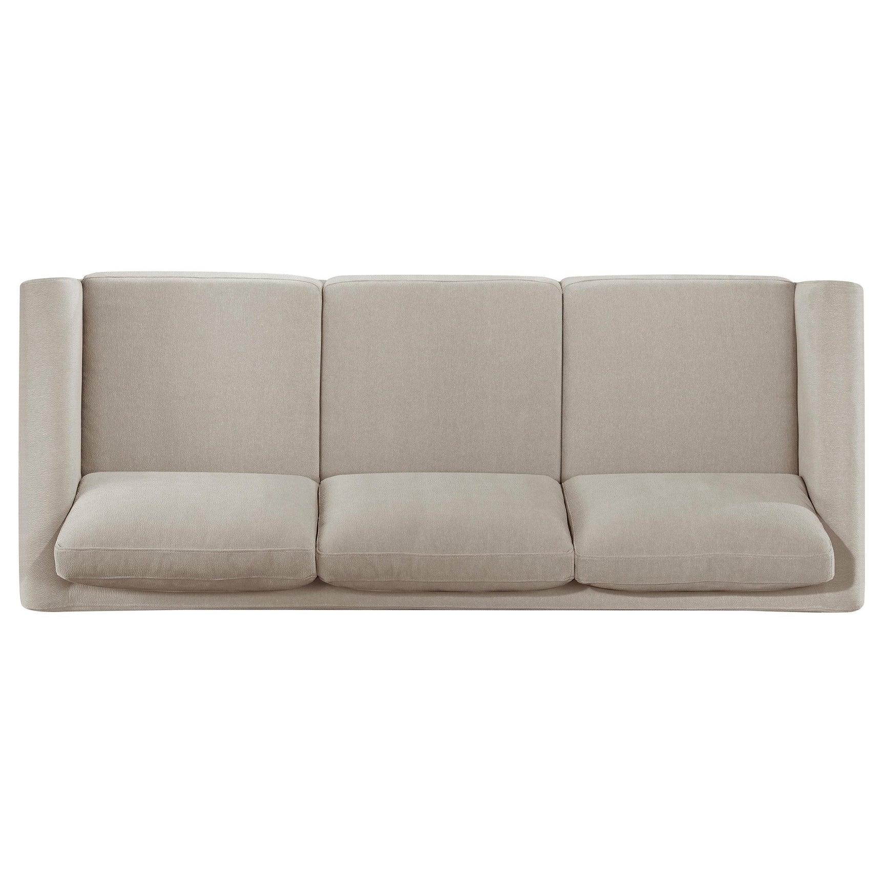 Islington taupe loveseat side view