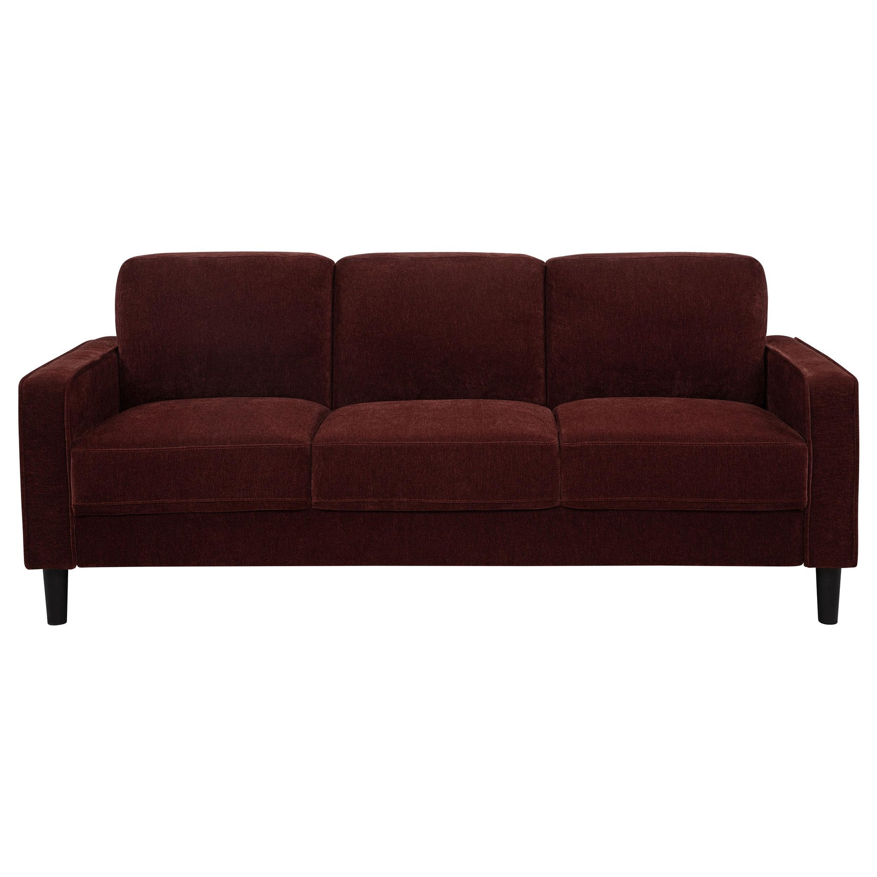 Ruth 77-inch Fabric Upholstered Track Arm Sofa side view
