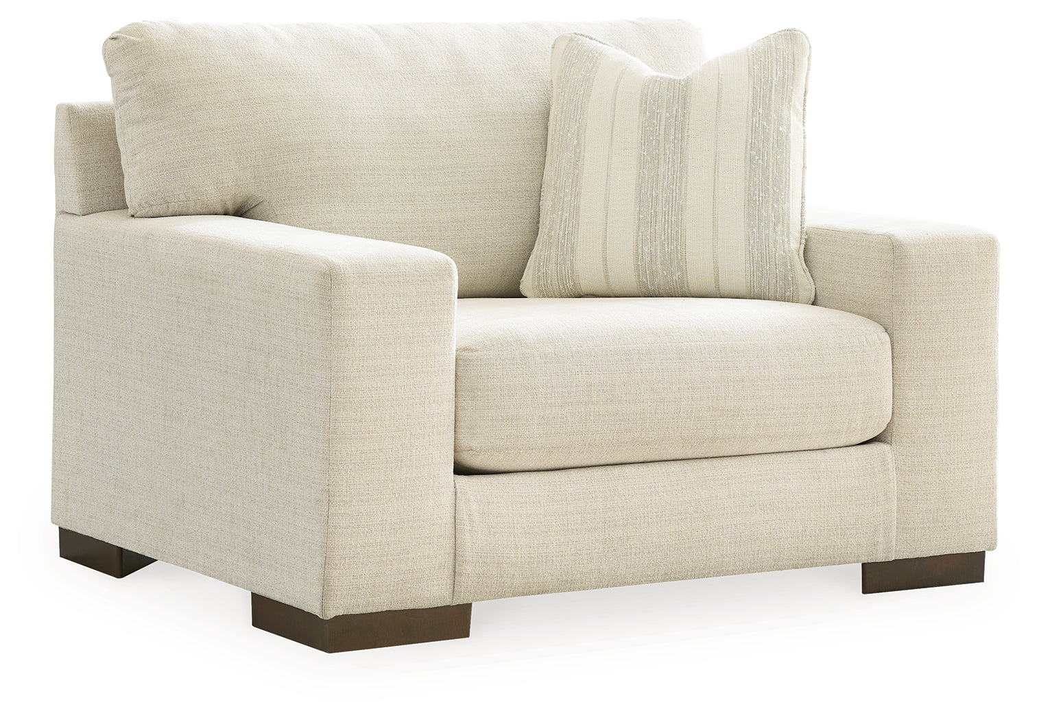 Side view of Maggie Birch Sofa, Loveseat, Chair and Ottoman furniture