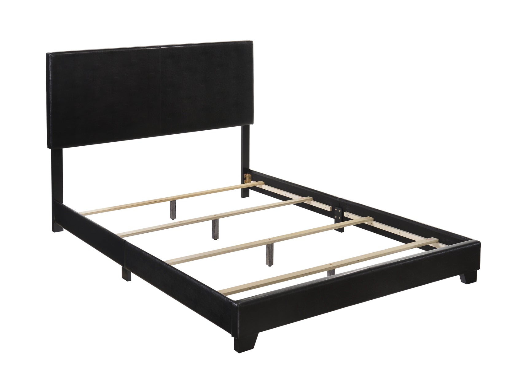 Front view of Erin King PU Leather Upholstered Bed