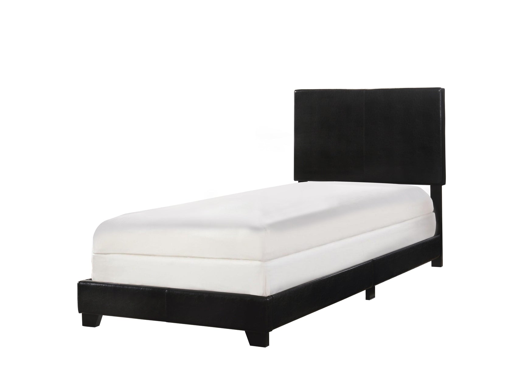 Rear view of Erin Queen Upholstered Bed headboard