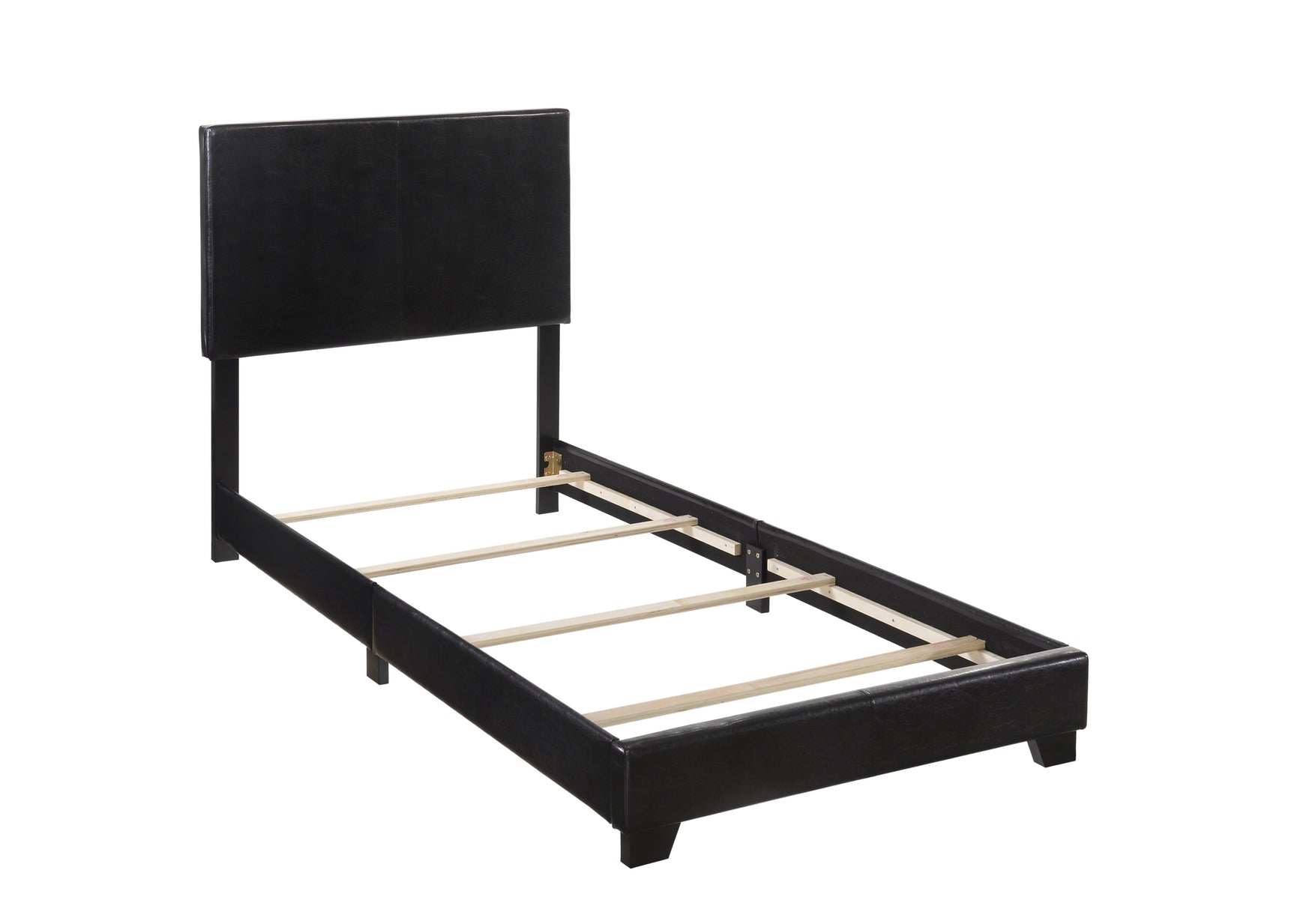 Angle front view of Erin Full Upholstered Bed