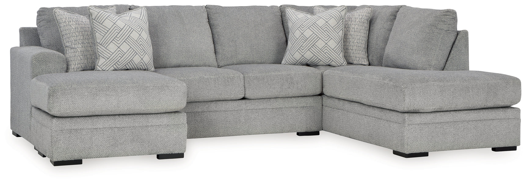 main view of Casselbury Cement 2-Piece Sectional with Ottoman sectional sofa