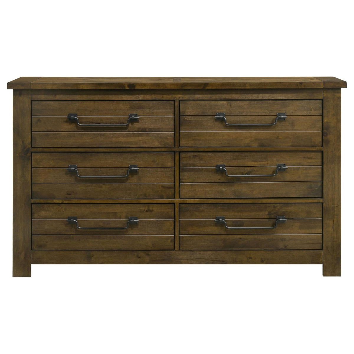 Doherty 6-Drawer Bedroom Dresser Rustic Brown — product image 3