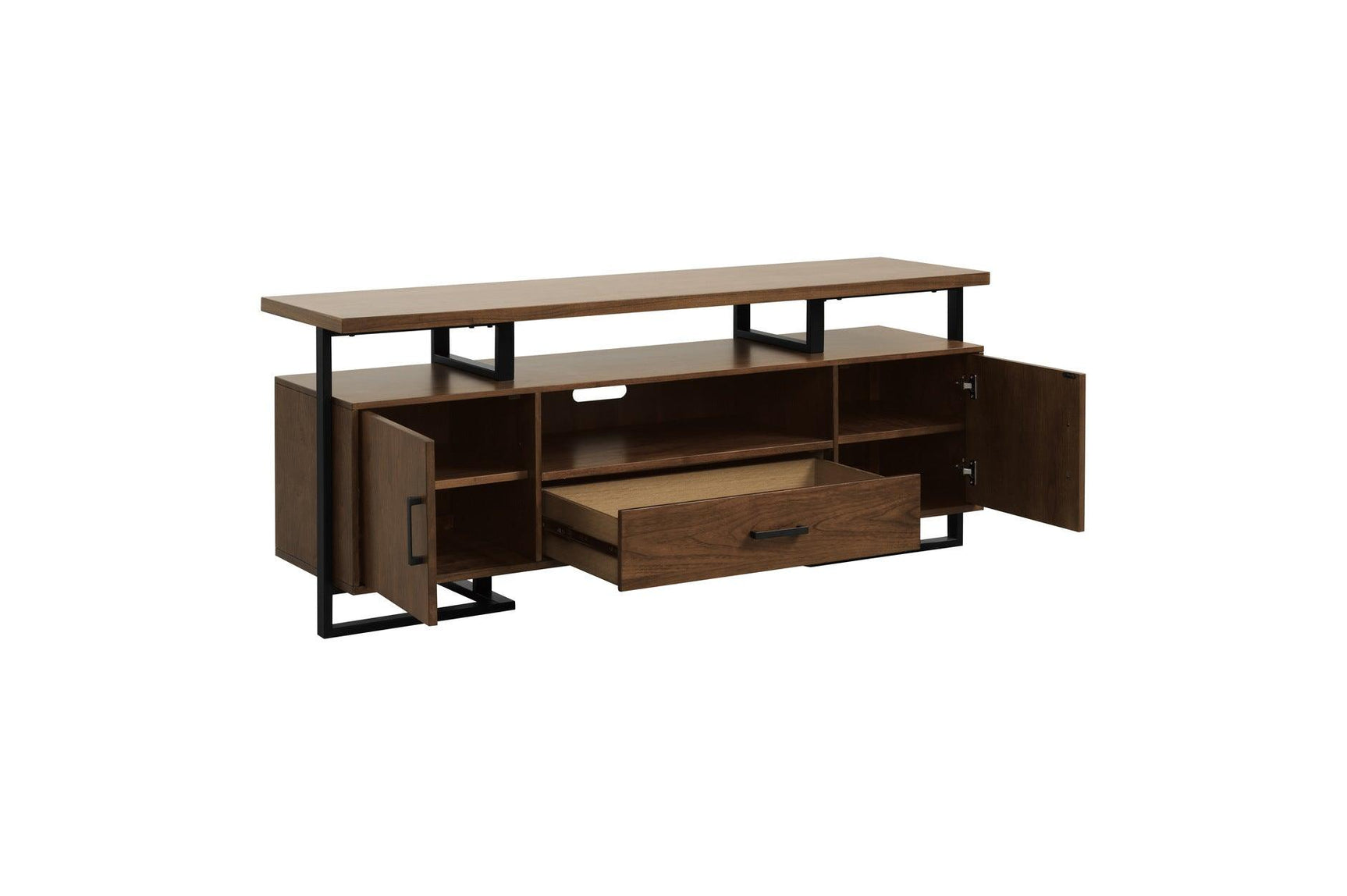 Sedley TV Stand Open Storage Shelves and Drawer