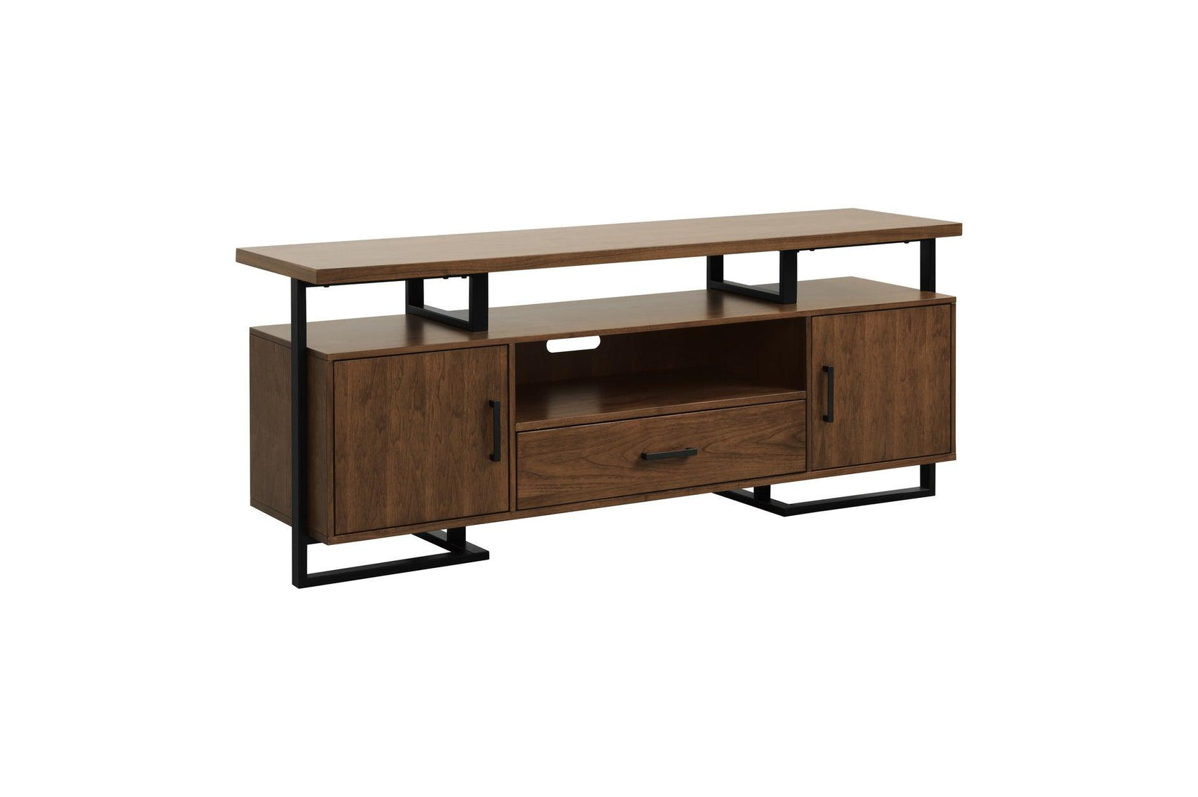 Sedley TV Stand Side Angle Showing Storage Compartments