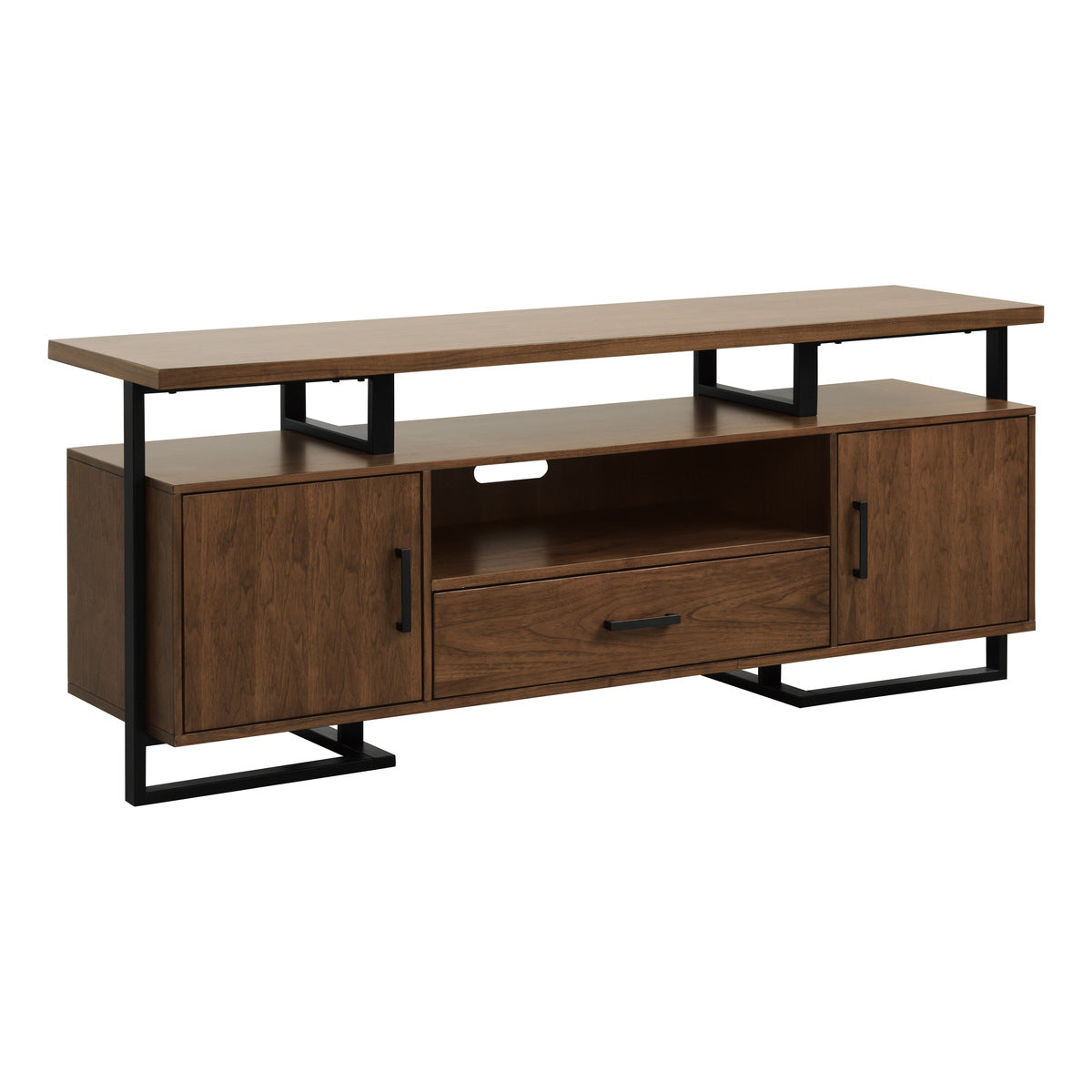 Sedley 68-Inch Walnut TV Stand side view