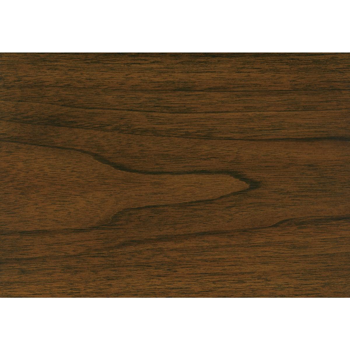 Close-up of walnut veneers and metal hardware on Sedley Side Pier