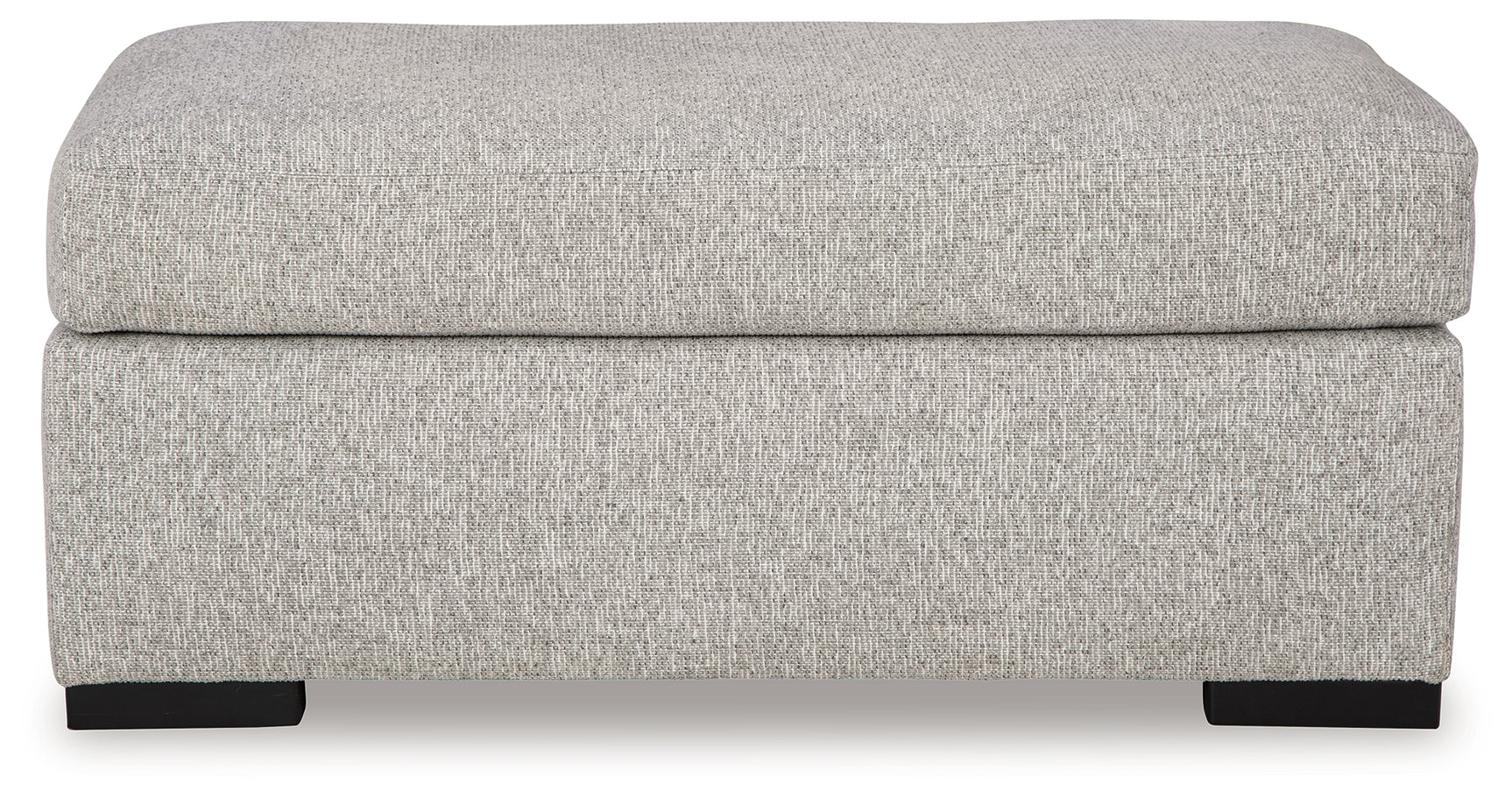 Evansley Pewter Ottoman side profile